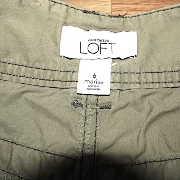 Ann Taylor LOFT Khaki "Marisa" Cargo Pants, Size 6 - Picture 6 of 7